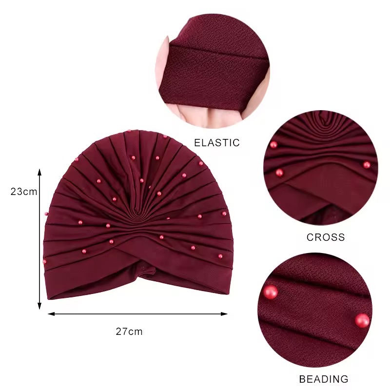 Glitter Muslim Inner Hijabs Women Ventilate Instant Turban Headscarf Kenyan Woman Caps Islamic Lightweight Design