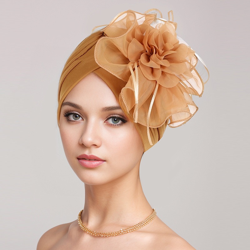 2025 Women Flower Turban Indian Hat Muslim Hijab African Headscarf Hair Loss Bonnet Beanie Chemo Cap Bandanas Headband Turbante Mujer