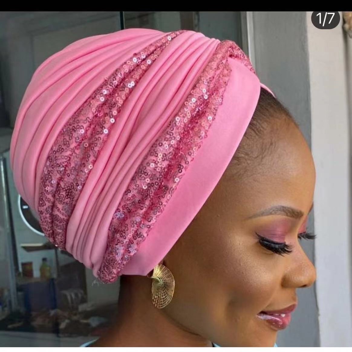 Women's Head Wraps Muslim Headscarf Cap India Hat Ready Hijab Bonnet Turbante Mujer Summer Breathable Sequins Turban Cap