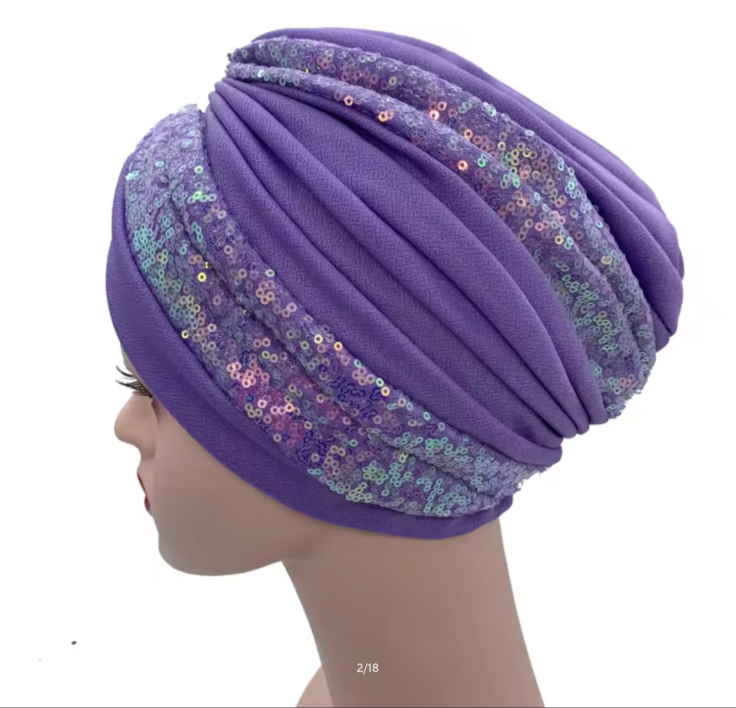 Women's Head Wraps Muslim Headscarf Cap India Hat Ready Hijab Bonnet Turbante Mujer Summer Breathable Sequins Turban Cap