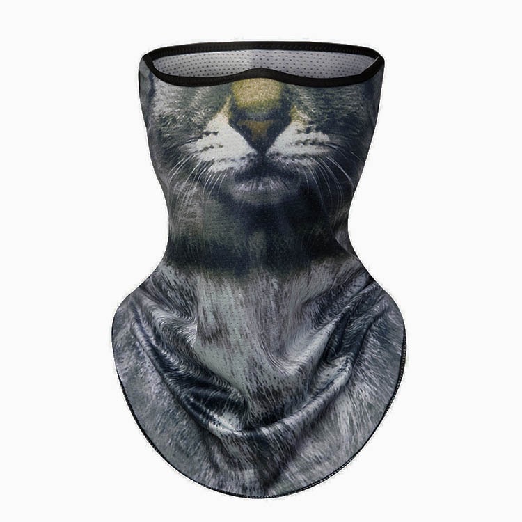 3D Animals Magic Scarf Bandana Breathable Neck Warmer Gaiter Hanging Ear Outdoor Sports Triangle Face Mask Neckerchief Summer