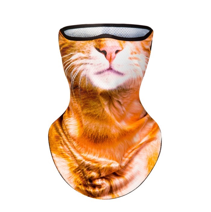 3D Animals Magic Scarf Bandana Breathable Neck Warmer Gaiter Hanging Ear Outdoor Sports Triangle Face Mask Neckerchief Summer