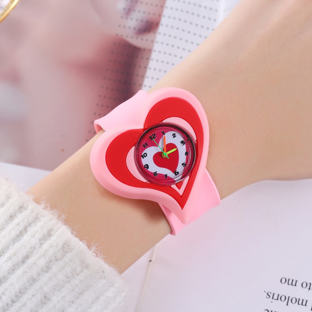 2025 Boys Girls Watches Baby Kindergarten Party Gift Children Study time Toy Wristwatches Slap Bracelet Clock Cartoon Kids Watches