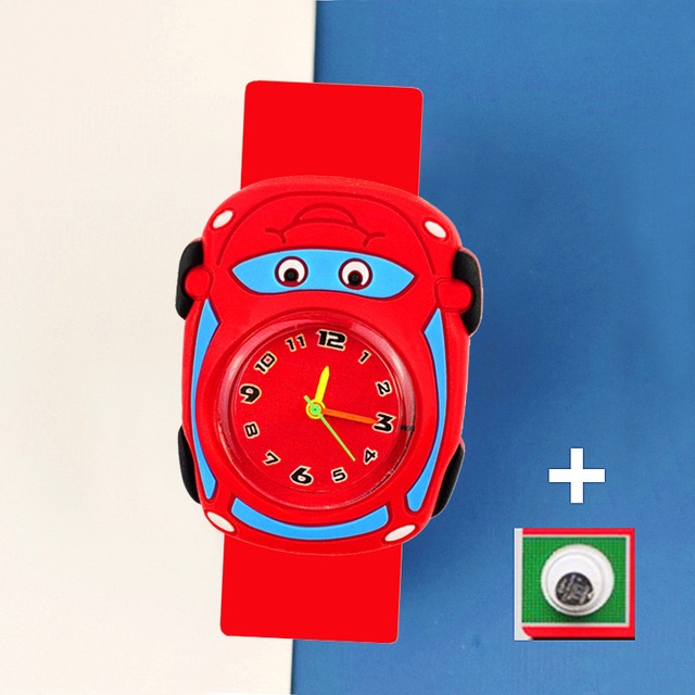 2025 Boys Girls Watches Baby Kindergarten Party Gift Children Study time Toy Wristwatches Slap Bracelet Clock Cartoon Kids Watches