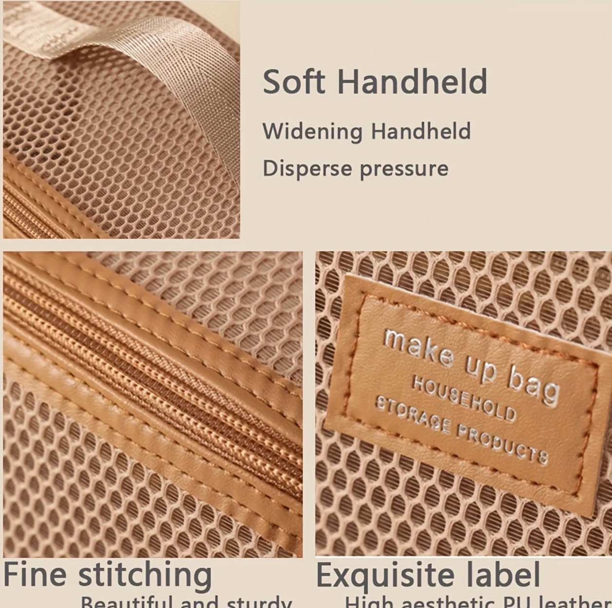 Makeup Organizer Female Toiletry Kit Bag Make Up Case Storage Pouch Luxury Lady Box, Cosmetic Bag, Organizer Bag For Travel Zip