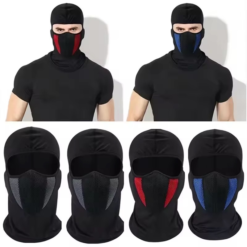 Breathable Balaclava Motorcycle Full Face Masks Skullies Cap Hat Motocross Motorbike Helmet Moto Riding Neck Face Hood Moto Mask