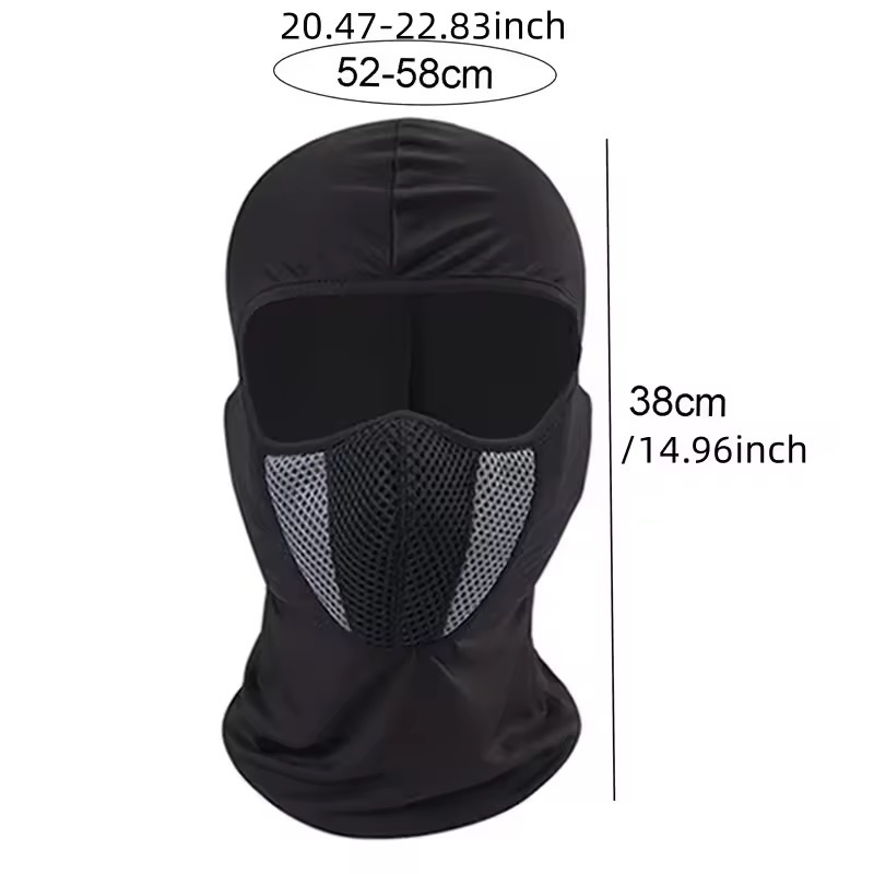 Breathable Balaclava Motorcycle Full Face Masks Skullies Cap Hat Motocross Motorbike Helmet Moto Riding Neck Face Hood Moto Mask