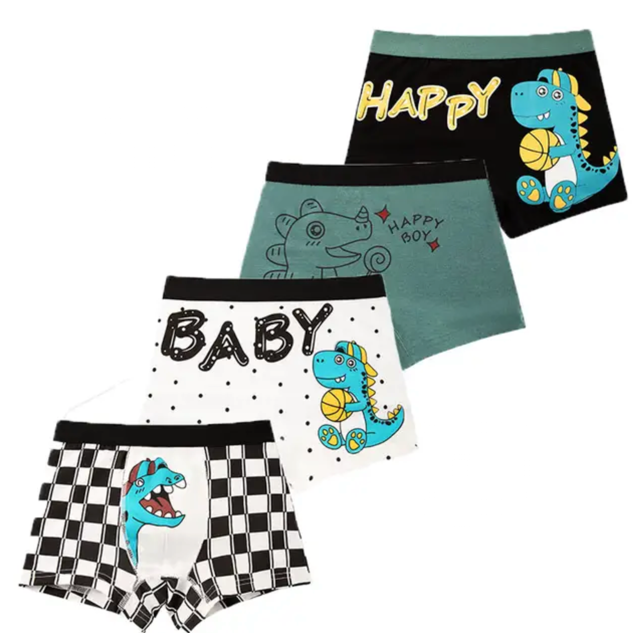 4 Pcs/Lot Children Panties Cotton Underwear For Boys 3-14 Years Breathable Kids Underpants Cars Patterns Cartoon Boy Boxer Brief