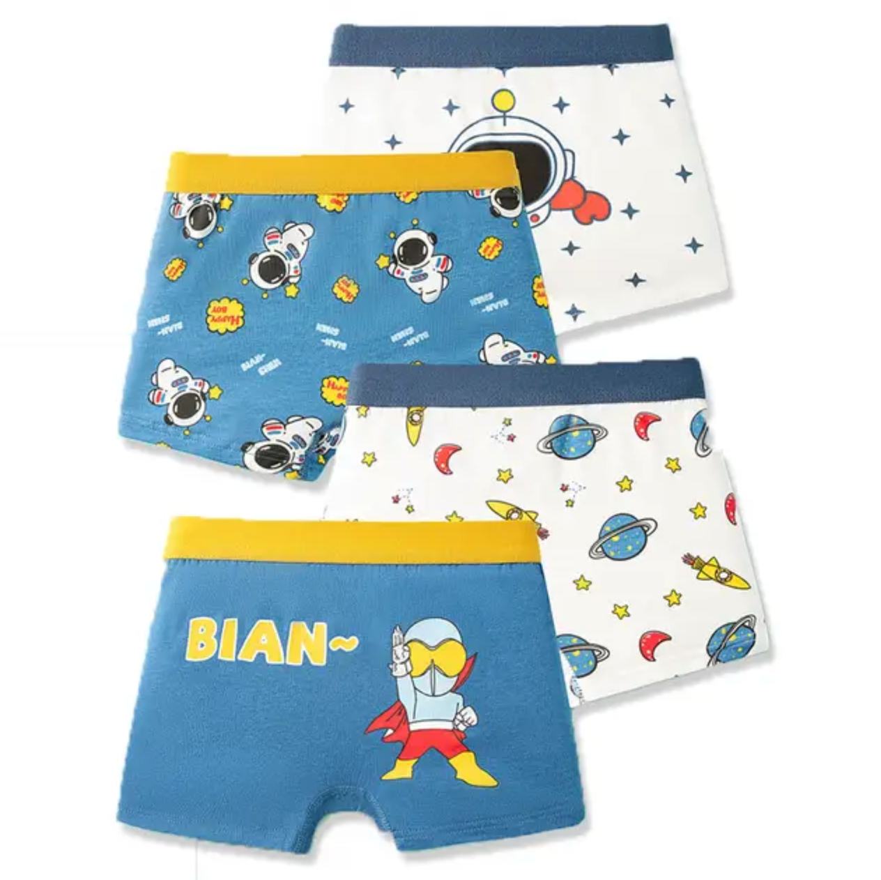 4 Pcs/Lot Children Panties Cotton Underwear For Boys 3-14 Years Breathable Kids Underpants Cars Patterns Cartoon Boy Boxer Brief
