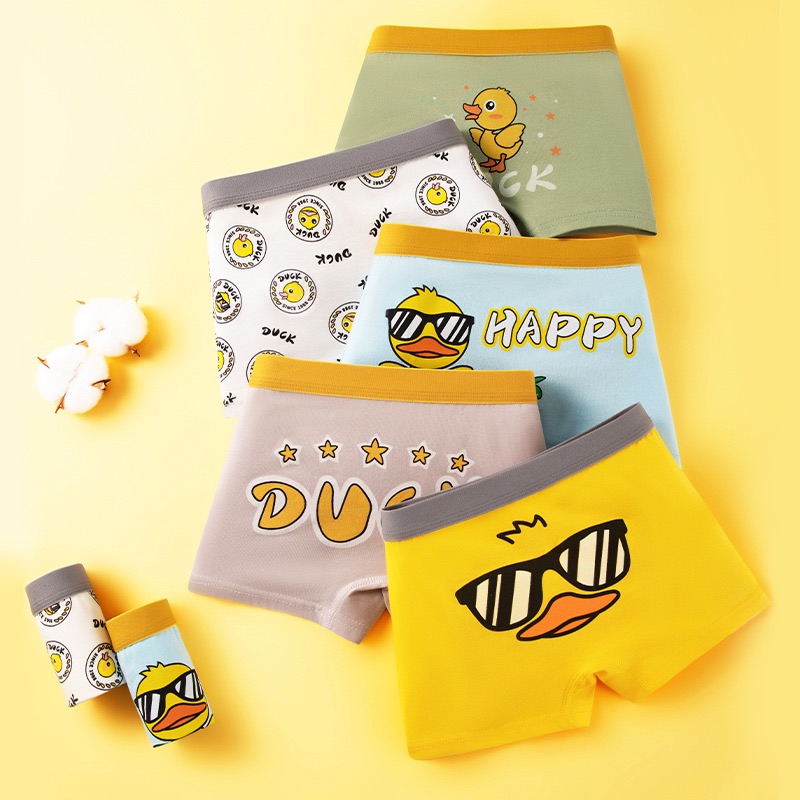 4 Pcs/Lot Boys Cotton Boxer Underwear 2-11T Breathable Children Boxer Briefs Galaxy Astronaut Cartoon Kids Knickers Underpants