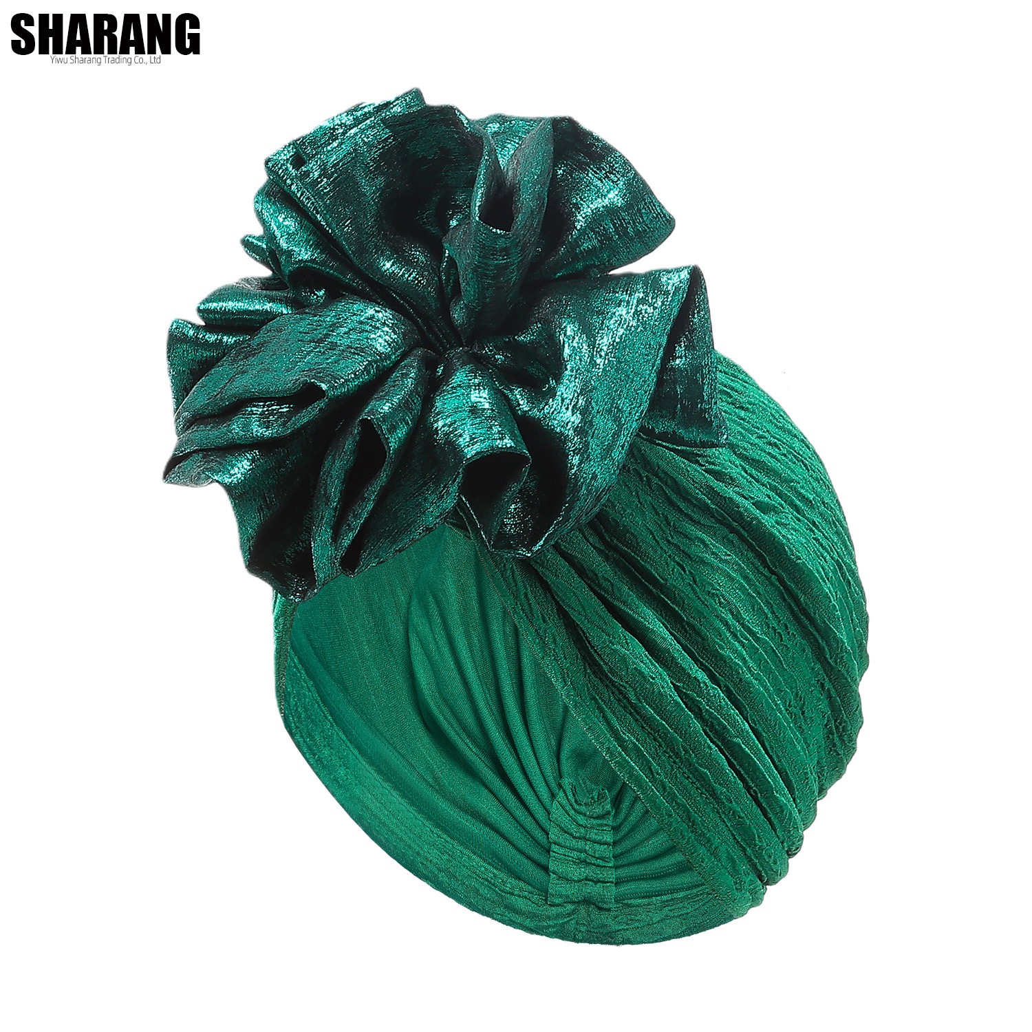 New Women Big Flower Turban Hijab Bonnet Muslim Hat Elastic Chemo Beanie Hair Bands Arab wrap Hair Loss Scarf Cap turbante mujer