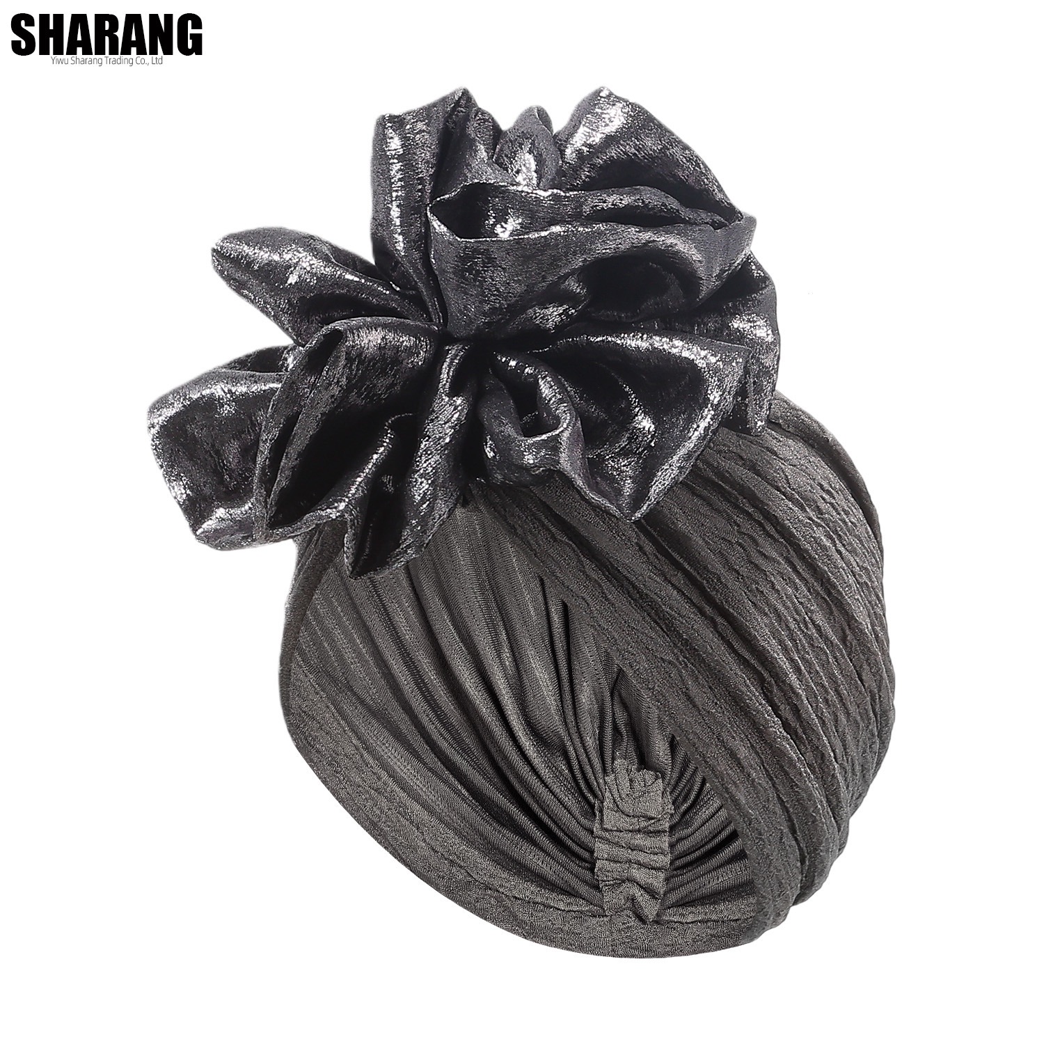 New Women Big Flower Turban Hijab Bonnet Muslim Hat Elastic Chemo Beanie Hair Bands Arab wrap Hair Loss Scarf Cap turbante mujer