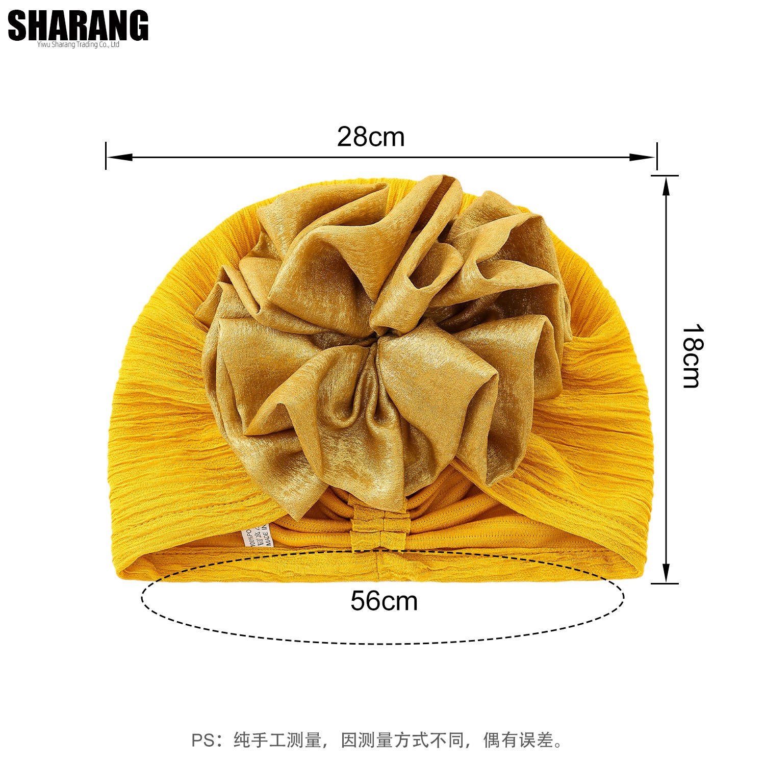New Women Big Flower Turban Hijab Bonnet Muslim Hat Elastic Chemo Beanie Hair Bands Arab wrap Hair Loss Scarf Cap turbante mujer