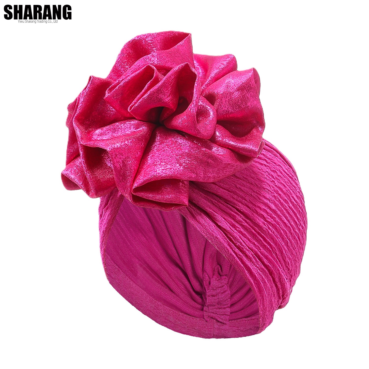 New Women Big Flower Turban Hijab Bonnet Muslim Hat Elastic Chemo Beanie Hair Bands Arab wrap Hair Loss Scarf Cap turbante mujer