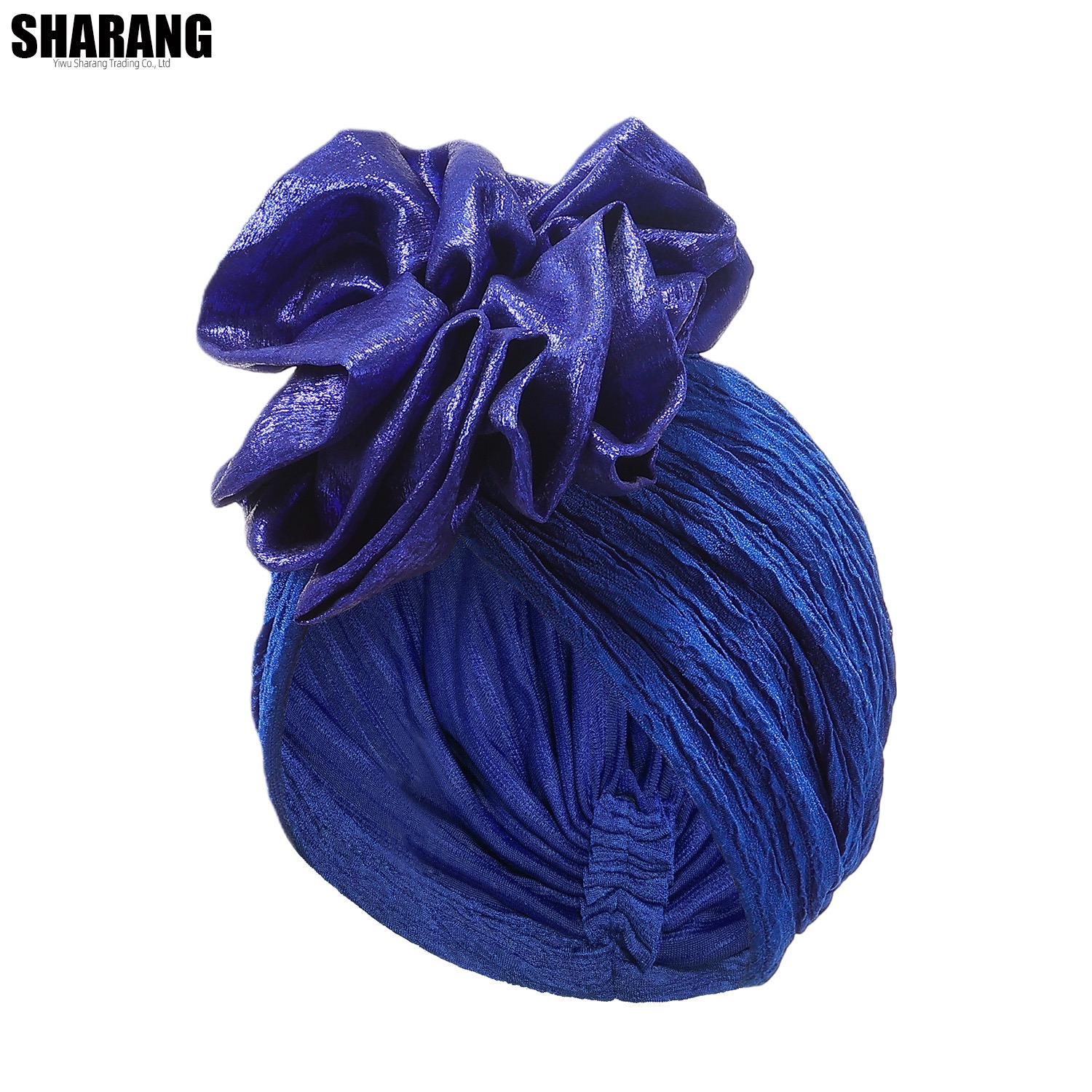 New Women Big Flower Turban Hijab Bonnet Muslim Hat Elastic Chemo Beanie Hair Bands Arab wrap Hair Loss Scarf Cap turbante mujer