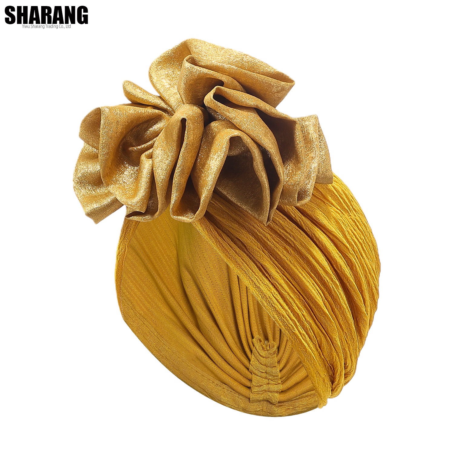 New Women Big Flower Turban Hijab Bonnet Muslim Hat Elastic Chemo Beanie Hair Bands Arab wrap Hair Loss Scarf Cap turbante mujer