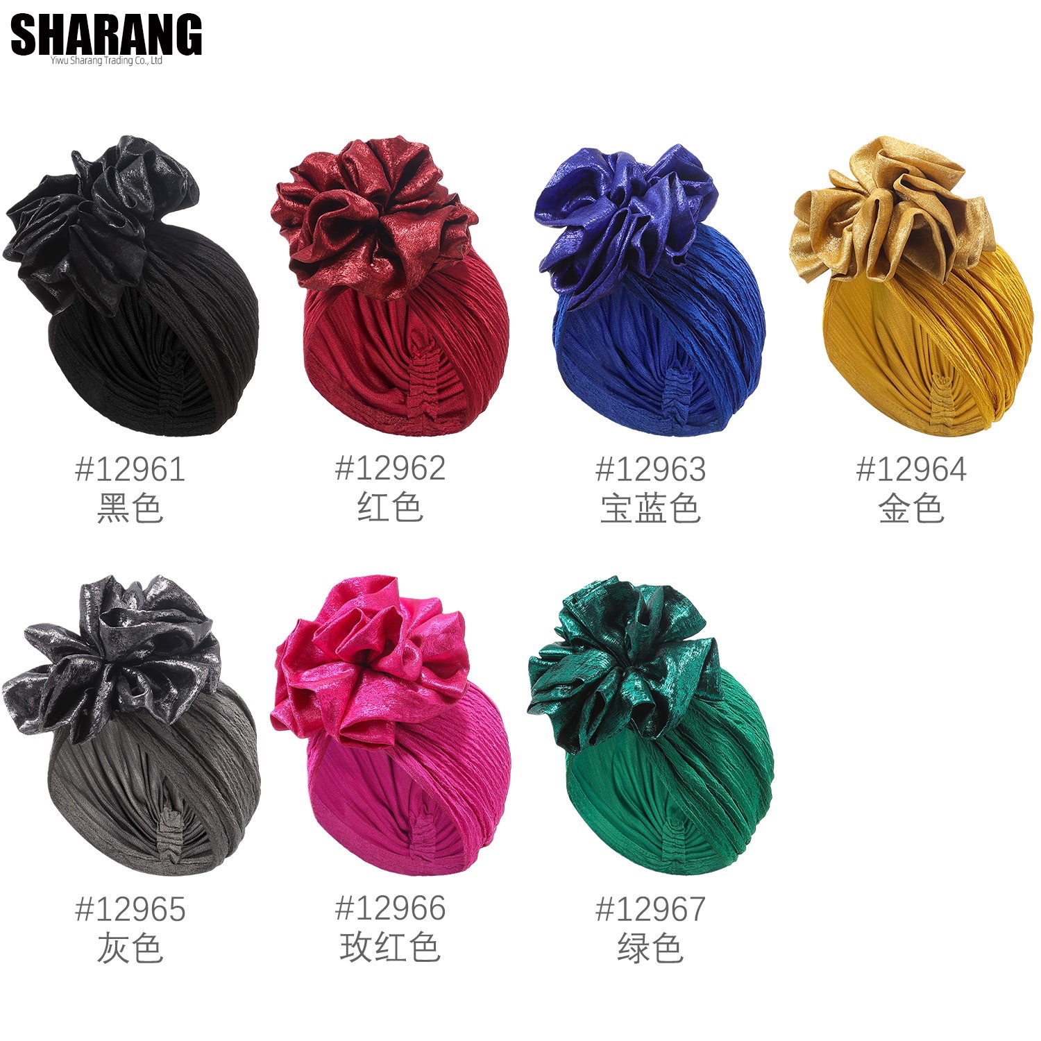 New Women Big Flower Turban Hijab Bonnet Muslim Hat Elastic Chemo Beanie Hair Bands Arab wrap Hair Loss Scarf Cap turbante mujer