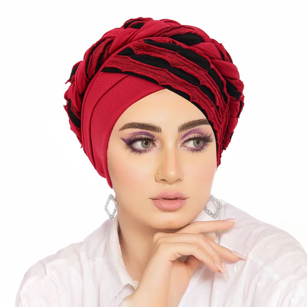 Women Turban Indian Hat Muslim Hijab Beanie Bonnet Hair Loss Headscarf Chemo Cap Headwear Bandanas Turbante Mujer