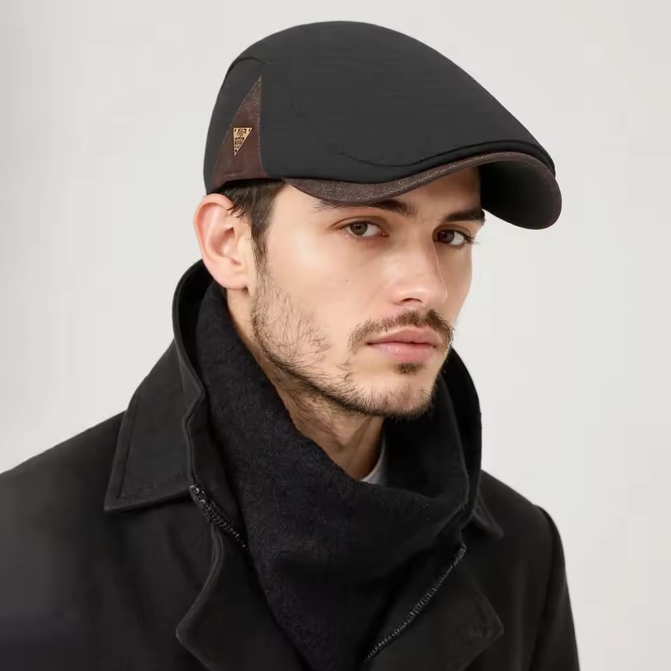 2026 Men Side Triangle Label Newsboy Caps British Painters Hats Spring and Autumn Flat Cap Hip Hop Berets