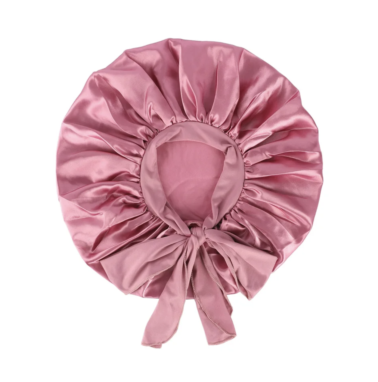 2026 New Women Large Satin Bonnet Silky Night Sleeping Cap with Stretchy Tie Band Shower Cap Curly Braid Hair Head Cover Turban
