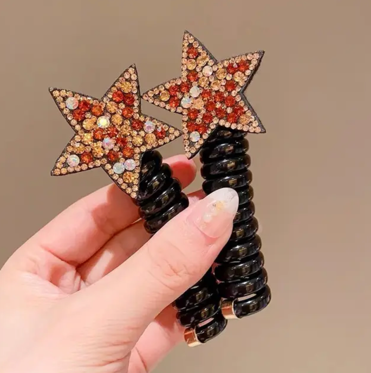 2PCS rope adult telephone cable ring Rabbit Cute Hair Ring Large Frosted Adult Hair Tie  head ring Children's telephone hephone Cable