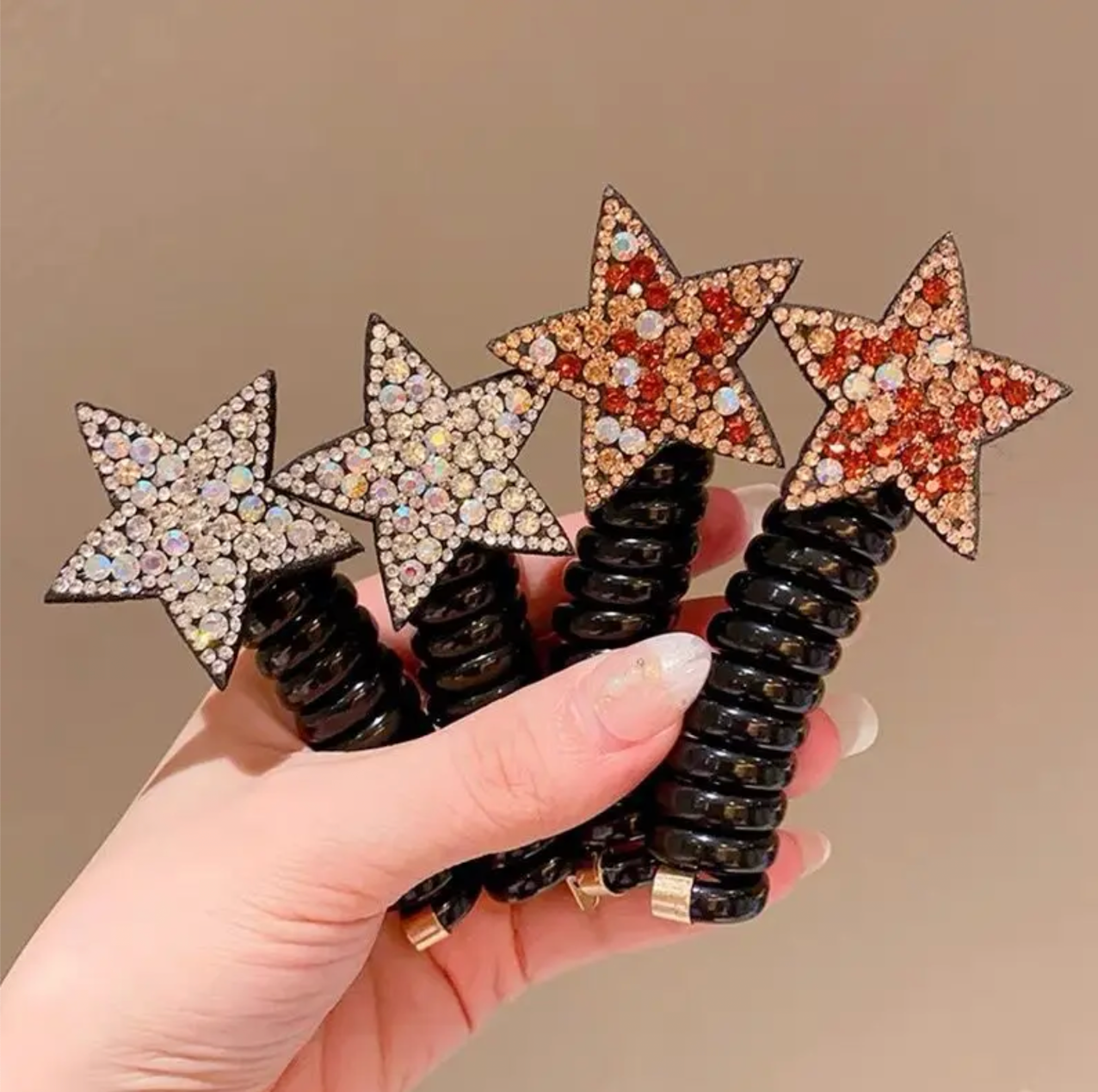 2PCS rope adult telephone cable ring Rabbit Cute Hair Ring Large Frosted Adult Hair Tie  head ring Children's telephone hephone Cable