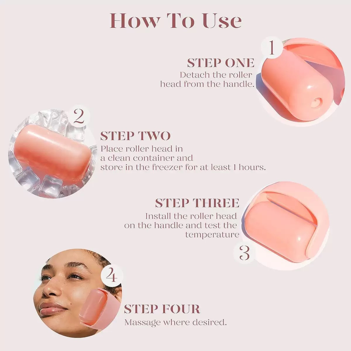 Ice Massager Roller Face Lifting Tighten Massager Mutil-Body Stress Release Massage Rollings Women Skin Care Beauty Tools