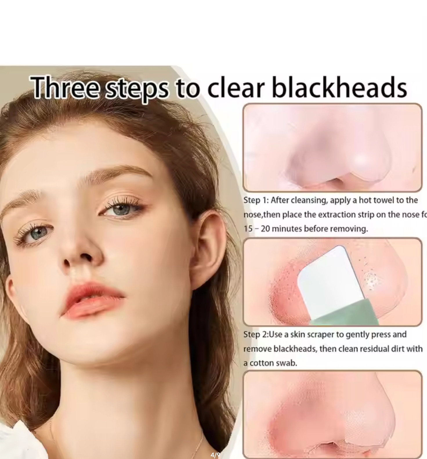 1pc Nose Blackhead Remover Tool Gentle Facial Pore Cleanser Silicone Facial Scraper Skin Scrub Facial Scraper Skin Care Tools