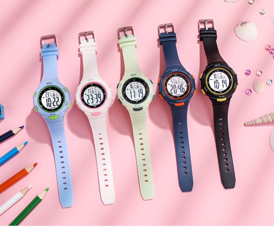 Kids Watches Fashion Luminous Waterproof Alarm Clock Smart Watches Boys and Girls Student Electronic Watch Gift
