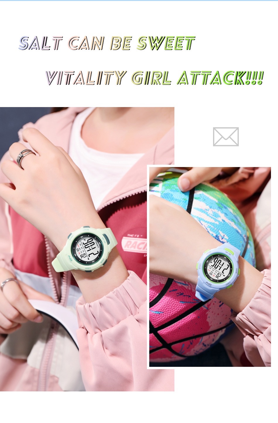 Kids Watches Fashion Luminous Waterproof Alarm Clock Smart Watches Boys and Girls Student Electronic Watch Gift