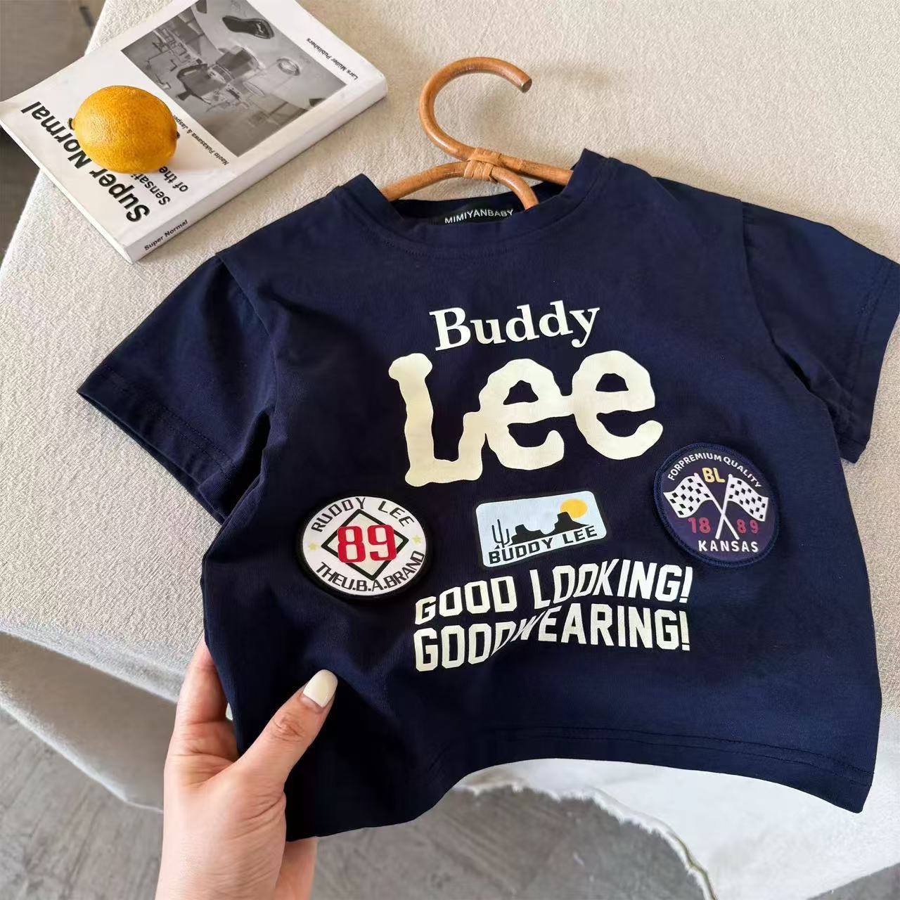 2026 Children's Cotton Short Sleeve White Blue Greent-shirt Boys' Summer Baby Clothes Kids Boy Tops Toddler Casual Tee Shirts