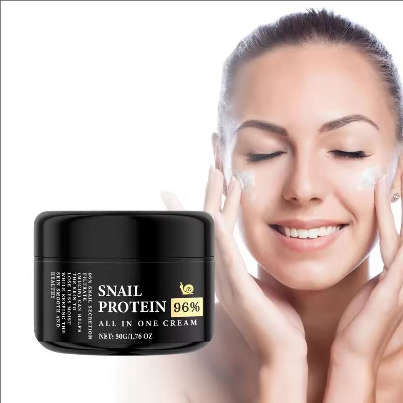 50g Snail Mucin Cream Hydrating Moisturising Dark Yellow Brightening Face Repairing And Nourishing Skin, Reducing Fine Lines
