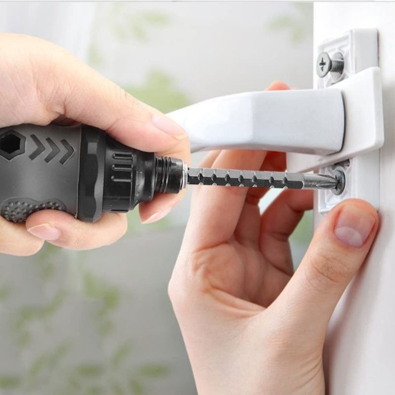 26 In 1 Ratchet Screwdriver Set Magnetic Dual-purpose Batch Head Telescopic Labor-Saving Screwdriver Hand Repair Tool Detachable Mini Screwdriver
