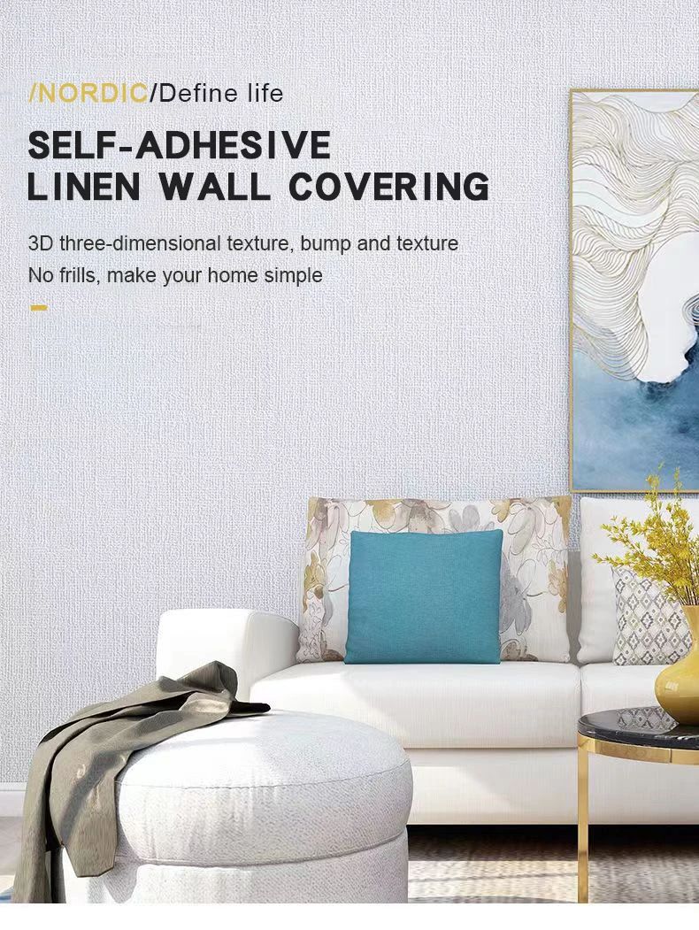 Wallpaper Self-adhesive Large Roll Waterproof And Moisture-proof Wall Cloth 3D Three-dimensional Wall Stickers Bedroom Living Room Warm Home  Decoration Self-pasted  Wallpaper（Diatom mud）