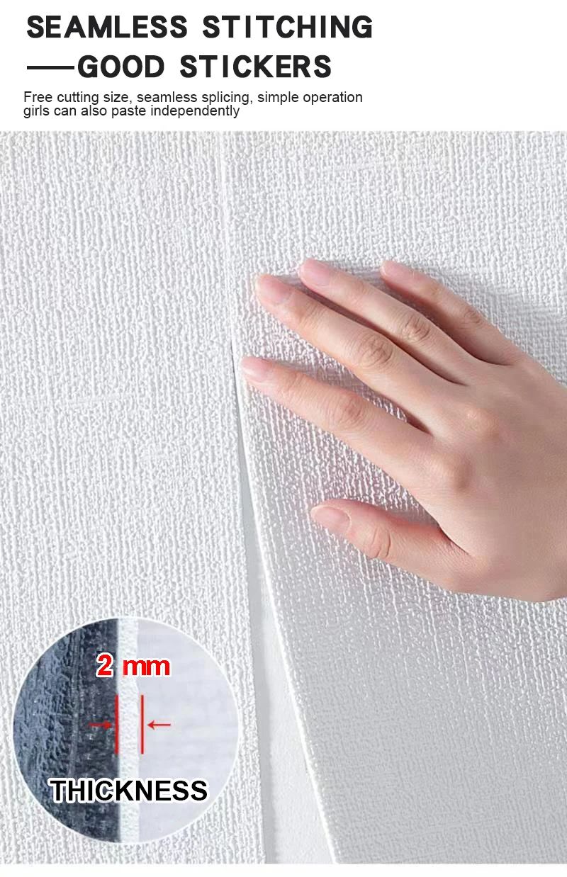 Wallpaper Self-adhesive Large Roll Waterproof And Moisture-proof Wall Cloth 3D Three-dimensional Wall Stickers Bedroom Living Room Warm Home  Decoration Self-pasted  Wallpaper（Diatom mud）