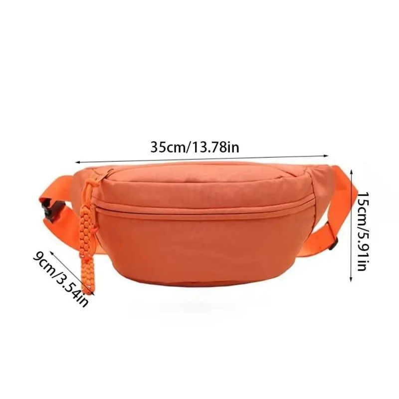 Women New Canvas Leisure Bag  Fashion Crossbody Bag Portable Zipper Canvas Chest Bag Shoulder Bag Waist Bag Sports And Leisure