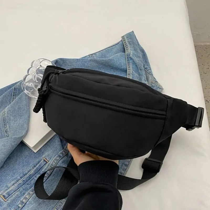 Women New Canvas Leisure Bag  Fashion Crossbody Bag Portable Zipper Canvas Chest Bag Shoulder Bag Waist Bag Sports And Leisure