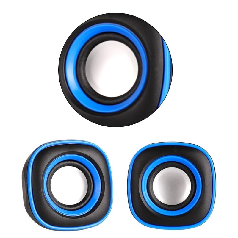 Computer Small Audio Mini Desktop Computer  Laptop Sound Equipment Multimedia USB Wired Speaker Portable Home 2.0 Horn Subwoofer Speaker Small Body Big Power Fashionable Appearance Computer Must