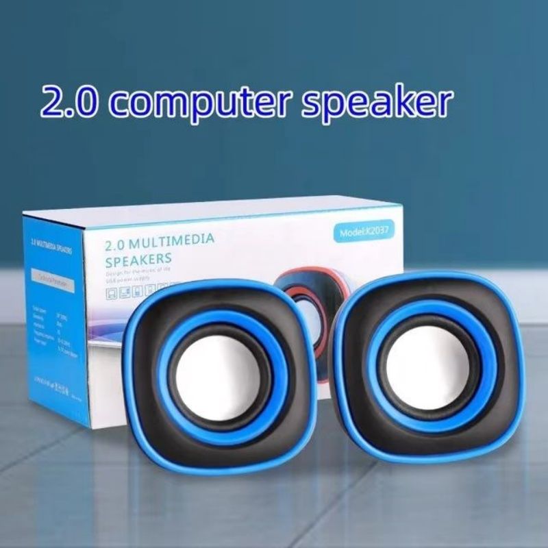 Computer Small Audio Mini Desktop Computer  Laptop Sound Equipment Multimedia USB Wired Speaker Portable Home 2.0 Horn Subwoofer Speaker Small Body Big Power Fashionable Appearance Computer Must