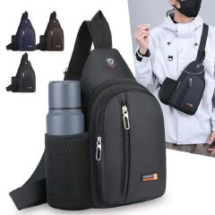 Men's Chest Bag, Large-capacity Leisure Waterproof   Crossbody Bag ,Portable Outdoor Sports Fashionable Bag  Tide Brand Bag