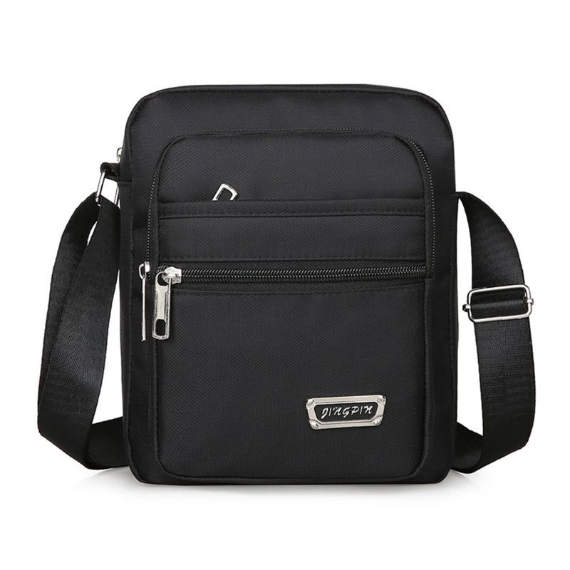 Men Single Shoulder Crossbody Bags  Leisure Multifunction Multi Layer  Shoulder Sling Pack Thickened Nylon Cloth Material Is Waterproof And Breathable Outdoor Storage Bag