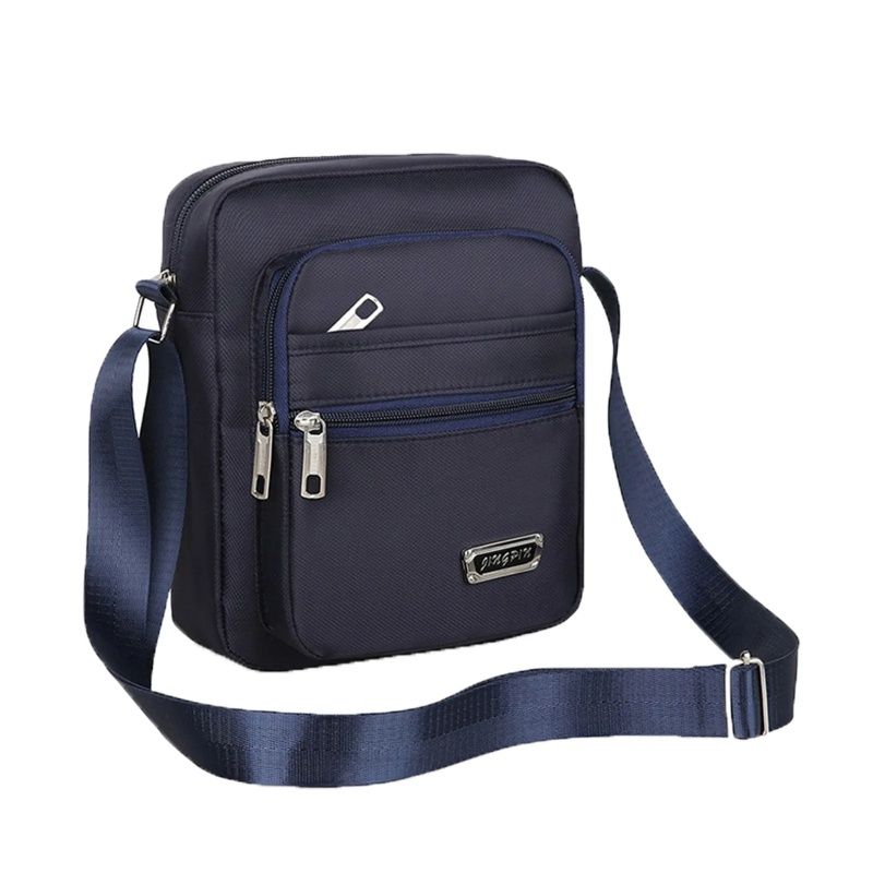 Men Single Shoulder Crossbody Bags  Leisure Multifunction Multi Layer  Shoulder Sling Pack Thickened Nylon Cloth Material Is Waterproof And Breathable Outdoor Storage Bag