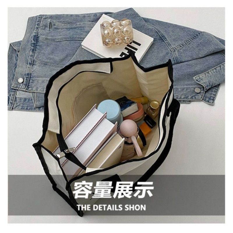 Latest Fashion Canvas Tote Bag ，Large Capacity Multi-functional Design Temperament Color Retro Underarm Bag Shoulder Bag ，Mommy Shopping Bag