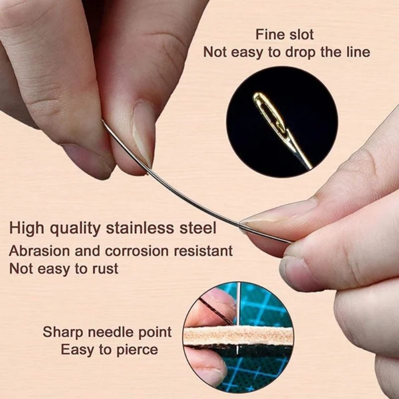 30Pcs Stainless Steel Hand Sewing Needle+ Wooden Cylinder Sewing Box,For Sewing Household DIY Apparel Beading Threading Needles Traditional Hand-sewn Embroidery,Wooden Drum Design Is Easy To Organize