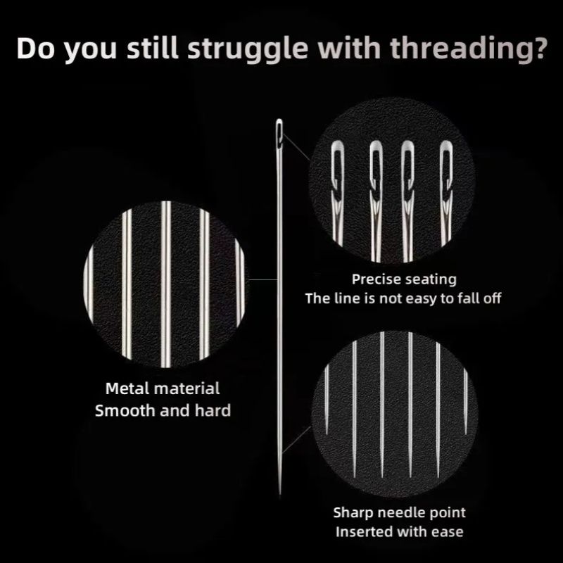 30Pcs Stainless Steel Hand Sewing Needle+ Wooden Cylinder Sewing Box,For Sewing Household DIY Apparel Beading Threading Needles Traditional Hand-sewn Embroidery,Wooden Drum Design Is Easy To Organize