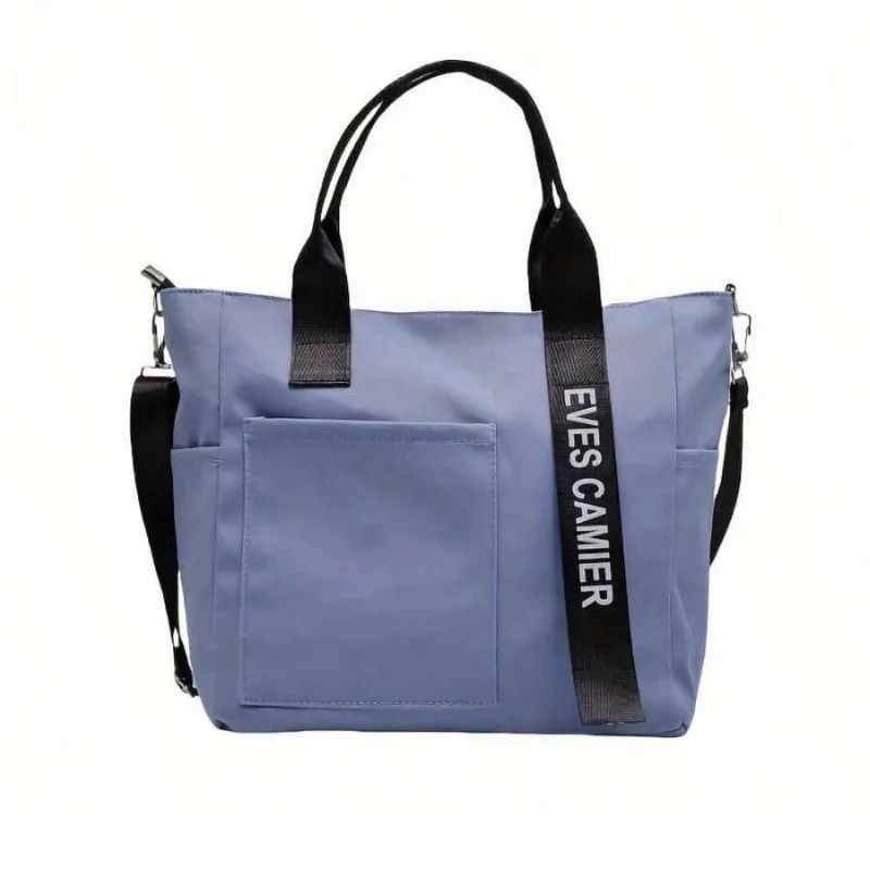New Design Waterproond Stylish  Canvas Tote  Simple Versatile Shoulder, Portable Lunch Box Bag ,Durable Adjustable Strap   Multi-pocket  Travel Bag Student Purses