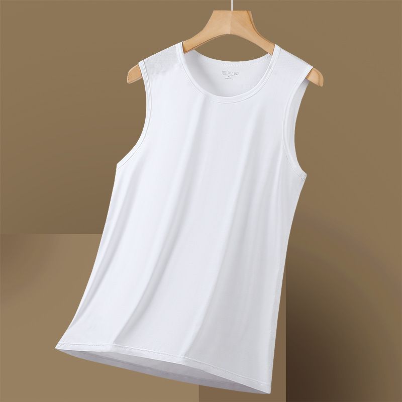Summer Ultra-light And Breathable Sports Quick-drying Top, Sleeveless T-shirt For Running And Fitness, Ice Silk Elastic Men's Vest