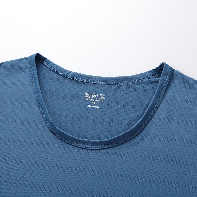 Summer Ultra-light And Breathable Sports Quick-drying Top, Sleeveless T-shirt For Running And Fitness, Ice Silk Elastic Men's Vest