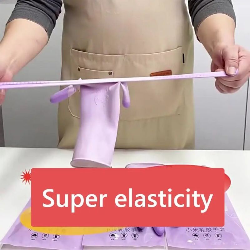 Latex Cleaning Dishwashing Gloves,Color Waterproof And Oil-proof Cleaning Thickened Wide-mouth  Reusable  Household Gloves，Kitchen Durable Cleaning Gloves ,Protect Your Hands