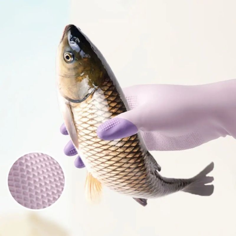 Latex Cleaning Dishwashing Gloves,Color Waterproof And Oil-proof Cleaning Thickened Wide-mouth  Reusable  Household Gloves，Kitchen Durable Cleaning Gloves ,Protect Your Hands